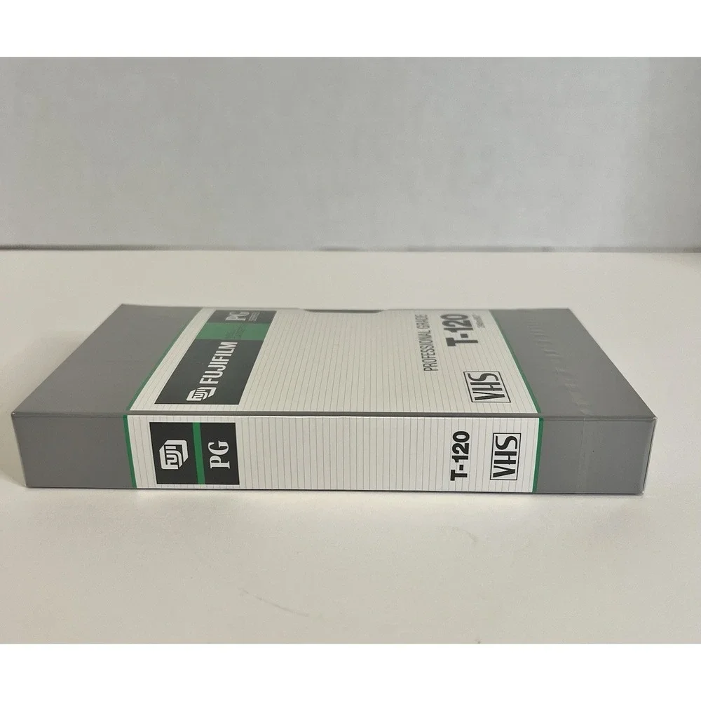 Lot of 4 New VHS Tapes Fujifilm Blank T-120 PG Series Professional Grade Sealed